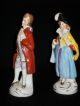 Antique German Porcelain Carl Schneider Dep Lady & Man Dresden Couple Figurines Figurines photo 1