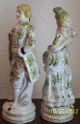10 1/2inch Ucagco Ceramics Japan Figurines Romantic Couple L@@k Figurines photo 2