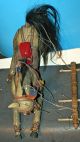 Antique Hand Carved Wooden Jointed Horse Marionette/puppet 1930s Or Earlier Carved Figures photo 4