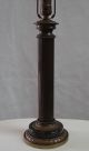 Vintage Paul Hanson Brass Fluted Column Marble Quality Classical Desk Table Lamp Lamps photo 3