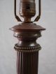 Vintage Paul Hanson Brass Fluted Column Marble Quality Classical Desk Table Lamp Lamps photo 4