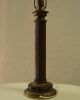 Vintage Paul Hanson Brass Fluted Column Marble Quality Classical Desk Table Lamp Lamps photo 6