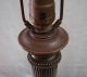 Vintage Paul Hanson Brass Fluted Column Marble Quality Classical Desk Table Lamp Lamps photo 8