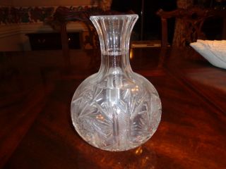 Vintage/antique Cut Glass Vase Or Caraffe photo