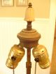 Antique Italian Carved Alabaster Parlor Table Lamp Vintage Marble Urn Design Lamps photo 6