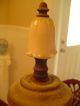 Antique Italian Carved Alabaster Parlor Table Lamp Vintage Marble Urn Design Lamps photo 8