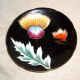 60yr Occupied Japan Black W/colorful Floral W/gold Gilt Cup & Saucer No Damage Cups & Saucers photo 1