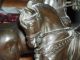 Rare Artist Signed Vintage Bronze Circus Horse Sculpture.  V.  Chimin.  Ex Nr Metalware photo 2