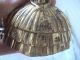 Antique Victorian Bronze Figural Bell Woman Girl England 1920s Crinoline Lady Metalware photo 10