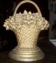 Antique Bradley Hubbard Cast Iron Flower Garden Basket Doorstop B&h Metalware photo 5