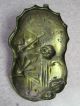 Antique Oriental Women With Fans Candle Holder Brass Finger Holder Small Taper Metalware photo 4