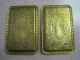 2 Antique Candle Holder Brass Finger Holder Double Small Taper Pair Engraved Metalware photo 6