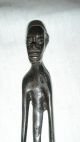 Ivory Coast Antique Primative Bronze Native African Man Figure Metalware photo 1