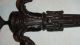 Bronze Antique 1800,  S Candle Wall Sconces - Gorgeous Patina Metalware photo 4