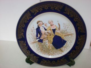 Decorative Plate.  Cobalt.  Japan photo