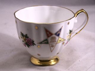 Oes Teacup Vintage Bone China By Kent Of England Order Of The Eastern Star photo