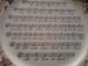 French Sarreguemines Pottery Sheet Music Song Plate 
