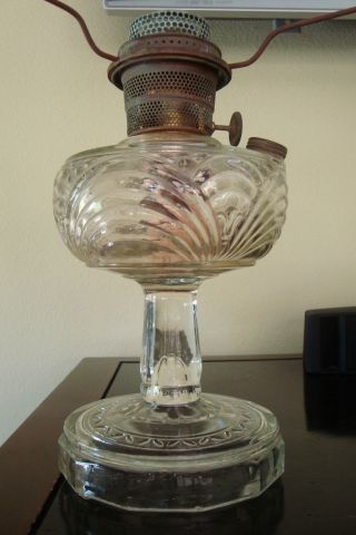 Vintage Oil Lamp Missing Globe Collectibles photo