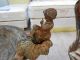 Antique Cast Iron Statues,  Vases,  Candleholders & Fountain 7 Pieces Metalware photo 4