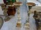 Antique Cast Iron Statues,  Vases,  Candleholders & Fountain 7 Pieces Metalware photo 8