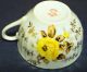 Japanese Porcelain Shell - Shaped Saucer + Cup With Yellow Roses & Gold Trim Cups & Saucers photo 3