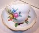 Antique Meissen Porcelain Duo Coffee Cup & Saucer Fruit Rose Cross Swords Cups & Saucers photo 9