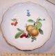 Antique Meissen Porcelain Duo Coffee Cup & Saucer Fruit Rose Cross Swords Cups & Saucers photo 3