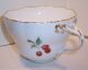 Antique Meissen Porcelain Duo Coffee Cup & Saucer Fruit Rose Cross Swords Cups & Saucers photo 7