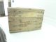 Vintage Antique Wood Box Military Army Maine Meat Food Box Rare Boxes photo 2