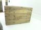 Vintage Antique Wood Box Military Army Maine Meat Food Box Rare Boxes photo 3