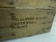 Vintage Antique Wood Box Military Army Maine Meat Food Box Rare Boxes photo 4