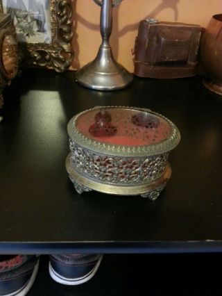 Antique 1940s Jewelry Box photo