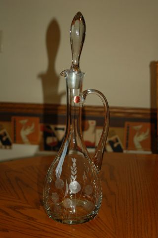 Vintage Etched Glass 17 