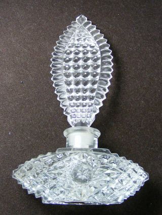 A Morlee Creation Made In U.  S.  A.  Vintage Pressed Glass Perfume Bottle Usa photo