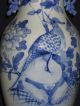 Chinese Antique Cobalt Blue Deco Vase Vases photo 4
