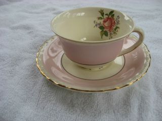 Vintage Myott China Soft Pink Bone China Teacup And Saucer - England photo