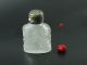 Vintage Miniature Glass Bottle For Perfume Decorated With Flowers, Perfume Bottles photo 1