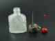 Vintage Miniature Glass Bottle For Perfume Decorated With Flowers, Perfume Bottles photo 3