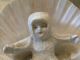 Antique Old German Bisque Snow Baby In Seashell Figurines photo 4
