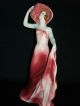 Antique Porcelain Art Deco Flapper Lady Dancer Figurine Half Doll Rel Figure Figurines photo 2