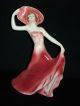 Antique Porcelain Art Deco Flapper Lady Dancer Figurine Half Doll Rel Figure Figurines photo 7