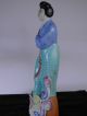 Vintage Chinese Porcelain Figurine Of A Women Hand Painted Figurines photo 6