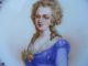 Antique Sevres Plate Porcelain Portrait Madame Elisabeth 1846 France Plates & Chargers photo 1