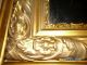 Antique 1800 ' S Gold Leaf Gilt Beveled Carved Oblongwall Mirror Victorian Mirrors photo 3