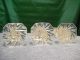 Three Vintage German Crystal.  Pin Wheel Design Candle Stick Holders ( Candle Holders photo 4