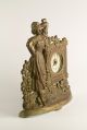 Antique Victorian Figural Clock – Lady At Garden Gate Rare Decorative Clocks photo 1