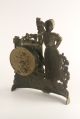 Antique Victorian Figural Clock – Lady At Garden Gate Rare Decorative Clocks photo 2