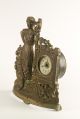 Antique Victorian Figural Clock – Lady At Garden Gate Rare Decorative Clocks photo 3