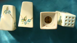 Set Of 4 Salt & Pepper Shakers - Hand Painted & Signed - Hathaway photo