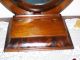 Antique Ornate Large Wood Oval Stand Up Mirror With Jewelry Box Mirrors photo 3